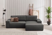Home affaire Ecksofa »SHERWOOD«, mit Bett-Funktion (Liegefläche 210x136 cm), mit 2 losen Rückenkissen