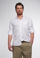 ETERNA LANGARM HEMD REGULAR FIT UPCYCLING SHIRT LEINEN WEISS UNIFARBEN