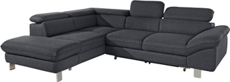 COTTA Ecksofa, mit Kopf- bzw. Rückenverstellung, wahlweise mit Bettfunktion und Bettkasten