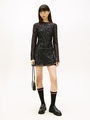 Tommy Jeans Minikleid »TJW METALLIC AOP MINI LS DRESS«