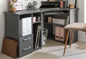 undefined, Schreibtisch »Sam«, Breite 137 cm, mit Tastaturauszug und Towerfach