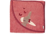 Sterntaler Kapuzenbadetuch Emmily hellrot 100 x 100 cm
