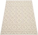 Paco Home Hochflor-Teppich »Genua 743«, rechteckig, 34 mm Höhe, Uni Farben, Hoch-Tief Effekt, modernes Design, sehr weicher Flor, ideal im Wohnzimmer & Schlafzimmer
