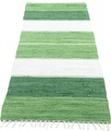 THEKO Läufer »Stripe Cotton«, rechteckig, 5 mm Höhe, Teppich-Läufer, Flachgewebe, reine Baumwolle, handgewebt, mit Fransen