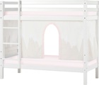 Hoppekids, Hoppekids Etagenbett, Liegefläche 70x160 cm, Kiefer weiss lackiert,mit Textilset und wahlweise mit Matratze