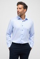 COMFORT FIT Performance Shirt in hellblau strukturiert