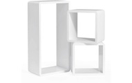 Songmics - Wandregale, 3er Set, Weiss LWS50WT