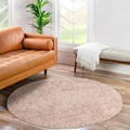 Carpet City Hochflor-Teppich »City Shaggy«, rund, 30 mm Höhe, Teppich Einfarbig Uni, besonders flauschig-weich, ideal für Wohnzimmer & Schlafzimmer