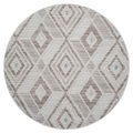 Carpet City Teppich »LINDO 8875«, rund, Kurzflor, Hochtief-Muster/ 3D-Effekt, Boho-Stil, Wohnzimmer