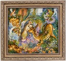 morgenland Wandteppich »Bild-Teppich Figurativ 95 x 90 cm«, rechteckig, 0,7 mm Höhe, Unikat mit Zertifikat