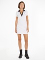 TOMMY JEANS, Tommy Jeans Blusenkleid »TJW CONTRAST VPOLO FIT&FLARE EXT«, mit Tommy Jeans Flagge