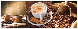 Artland Küchenrückwand »Kaffee - Cappuccino - Heisser Kaffee«