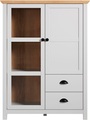 Home affaire Highboard »Herzwill«, Breite 97 cm, Höhe 130 cm, Stauraum, Türen und Korpus, mattes Grau