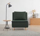 INOSIGN Sessel »AINSLEY«, wandelbar zum Gästebett, Schlafsofa, Webstoff u. Cord-Bezug