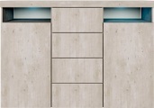 borchardt Möbel Highboard »Kapstadt«, Breite 139 cm