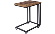 Vasagle - SONGMICS Beistelltisch, Mobiler Kaffeetisch, Vintage Sofatisch, Abstelltisch für Kaffee, Snacks, Tablet, Stabil mit Metallbeine, Einfache Montage, 50 x 62 x 35cm (B x H x T), LNT50X
