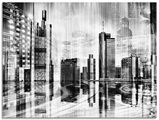 Artland Glasbild »Frankfurt Skyline Collage 01«