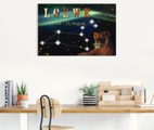 Artland Wandbild »Sternzeichen - Löwe«, Bilder von Sternzeichen, (1 St.), in vielen Grössen & Produktarten - Alubild / Outdoorbild für den Aussenbereich, Leinwandbild, Poster, Wandaufkleber / Wandtattoo auch für Badezimmer geeignet