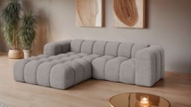 GOODproduct Ecksofa »KALLIE Design-Sofa mit Wellenunterfederung, Bubble-Optik, 248/186/72cm« moderne Steppung, hoher Sitzkomfort und modernes Design