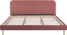 SalesFever Polsterbett, Beine Chrom goldfarben