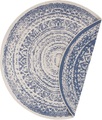freundin Home Collection Teppich »Rosica«, rund, 5 mm Höhe, In-und Outdoor geeignet, Mandala, Wohnzimmer, Balkon, Terrasse, Garten, Pflegeleicht, Flachgewebe, Wendbar