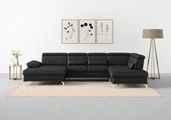 sit&more Wohnlandschaft »Cabrio«, Sitztiefenverstellung und Federkern, jeweils inklusive 3 Nierenkissen