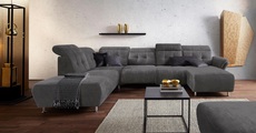 Places of Style Wohnlandschaft »Manhattan«, 2 Sitze mit elektrischer Relaxfunktion, verstellbare Armlehnen