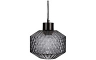 Pauleen - Pendelleuchte Gleaming Smoke 1x E27, Rauchglas / Schwarz