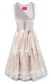 Krüger Madl Dirndl, (2 tlg.), Damen, midi mit bestickter Schürze