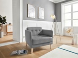 andas Sessel »Raadal«, in geradliniger skandinavischer Optik, mit Knopfheftung, Design by Morten Georgsen