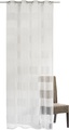 ELBERSDRUCKE Gardine »Blockbuster«, Ösenschal Blockbuster 00 weiss 255x140 cm halbtransparent