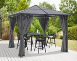 KONIFERA Pavillon »Malaga«, BxT: 300x300 cm, Stahlgestell, Polycarbonat-Dachplatten