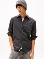 Tommy Jeans Flanellhemd »TJM FLANNEL«, regular fit, Langarmhemd, halbgespreizter Kragen