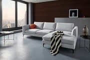 Places of Style Ecksofa »Nixon«, auch in Samtvelours, inkl. Rückenkissen
