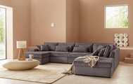 LeGer Home by Lena Gercke Wohnlandschaft »Ceyda«, 6 Teile, zusammengesetzt aus Modulen, in vielen Bezugsqualitäten und Farben, fester Sitzkomfort