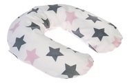 Zewi bébé-jou, ZEWI Baby-Lagerungskissen 100 cm Stars rose