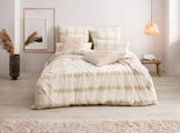 GOODproduct Bettwäsche »Lennja«, (2 tlg.), Bettwäsche aus Bio-Baumwolle, nachhaltige Bettwäsche, Karo-Design