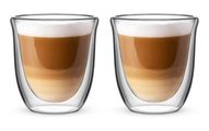 Bialetti Cappuccino Becher Firenze 200 ml, 2 Stück, Transparent