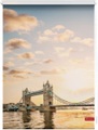 LICHTBLICK ORIGINAL Seitenzugrollo »Rollo Klemmfix, ohne Bohren, Verdunkelung, Tower Bridge - Rot Weiss«, verdunkelnd, Verdunkelung-energiesparend, freihängend
