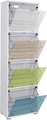 Xora - Schuhschrank COLORADO - Holzwerkstoff - weiss - 52.5/29.5/173 cm