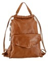 A.S.98 Cityrucksack, aus Leder mit seitlichem Zugang zum Hauptfach