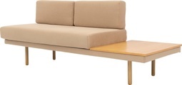 andas Sofa »Pausenzeit«, Modernes Daybed, Ablage und Rücken rechts oder links montierbar