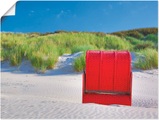Artland Wandbild »Roter Strandkorb«