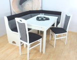 HOME AFFAIRE, Home affaire Eckbankgruppe »Madrid«, (Set, 4 tlg.), Schenkel wechselbar