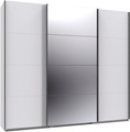 Wimex Kleiderschrank »Mugano, Made in Germany, Lieferung bis in Deine Etage und Stellort«, (wähle Deine Ausstattung: Basic oder Premium!), 3 Schwebetüren, grosse Grössen, mit oder ohne Spiegel, Metallgriffe