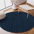 Carpet City Teppich »Fancy«, rund, 12 mm Höhe, Kurzflor, Einfarbig, 3D-Optik, Wohnzimmer