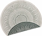 NORTHRUGS Teppich »Porto«, rund, 5 mm Höhe, In-und Outdoor geeignet, Wohnzimmer, Balkon, Terrasse, Garten, Robust, Pflegeleicht, Flachgewebe, Wendbar