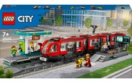 LEGO CITY, Lego City Lego® City 60423 Strassenbahn mit Haltestelle