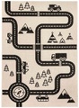 Primaflor-Ideen in Textil, Primaflor-Ideen in Textil Kinderteppich »LINIA - Streets«, rechteckig, 3 mm Höhe, Flachgewebe, Strassen-Spiel-Teppich, In- und Outdoor geeignet, Kinderzimmer