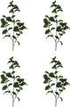 Creativ green Winterliche Kunstpflanze »Weihnachtsdeko«, (4 St.), Zweig mit Beeren, 4er-Set
